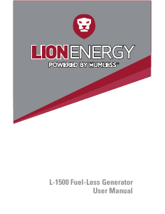 Handleiding Lion Energy L-1500 Generator