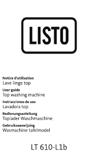 Bedienungsanleitung Listo LT 610-L1b Waschmaschine