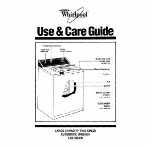 Bruksanvisning Whirlpool LA5705XW Tvättmaskin