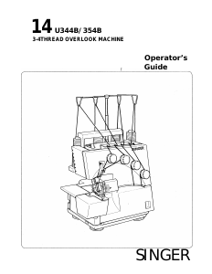 Manual Singer 14U354B Sewing Machine