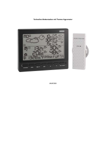 Manual de uso Technoline WM 5300 Estación meteorológica
