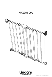 Εγχειρίδιο Lindam MK0001-000 Πόρτα ασφαλείας μωρού