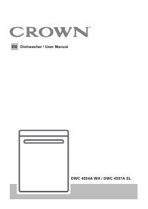 Manual Crown DWC 4504A WH Dishwasher