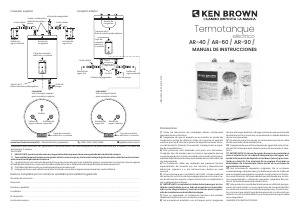 Manual de uso Ken Brown AR-60 Calentador de agua