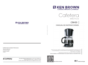 Manual de uso Ken Brown CM-03 Máquina de café