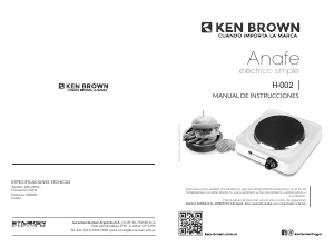 Manual de uso Ken Brown H-002 Placa
