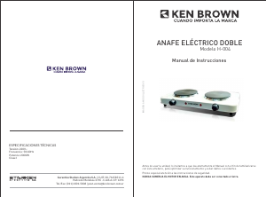 Manual de uso Ken Brown H-004 Placa
