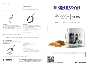 Manual de uso Ken Brown KH-800 Batidora de pie