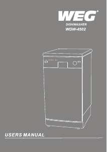 Manual WEG WDW-4502 Dishwasher