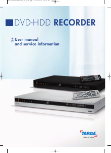 Manual Targa DRH 5700x DVD Player