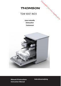 Handleiding Thomson TDW 6047 INOX Vaatwasser