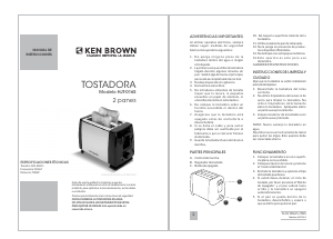 Manual de uso Ken Brown HJT-016S Tostador