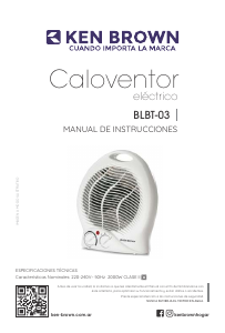 Manual de uso Ken Brown BLBT-03 Calefactor