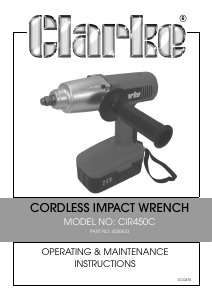 Manual Clarke CIR 450C Impact Wrench