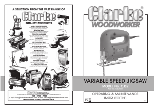 Manual Clarke CJS 2 Jigsaw