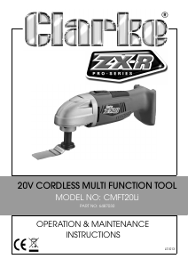Manual Clarke CMFT 20Li Multitool