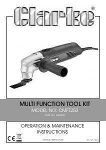 Manual Clarke CMFT 250 Multitool