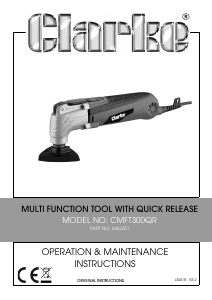 Manual Clarke CMFT 300QR Multitool