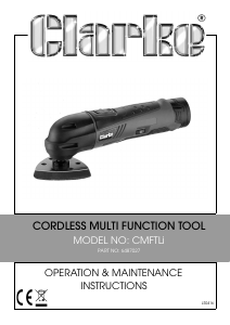 Manual Clarke CMFT Li Multitool