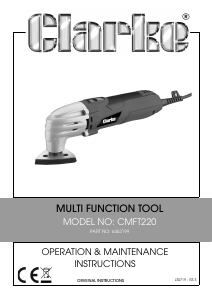 Manual Clarke CMFT 220 Multitool