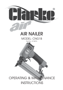 Manual Clarke CNG 1 Nail Gun