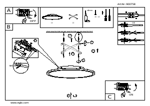 Handleiding Eglo 900758 Lamp