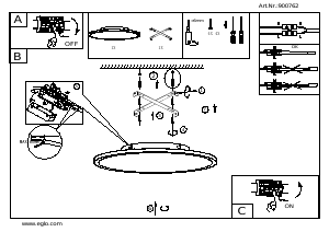 Handleiding Eglo 900762 Lamp