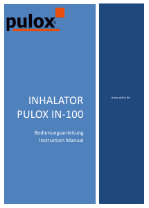 Bedienungsanleitung Pulox IN-100 Inhalator
