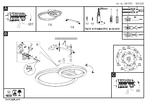 Handleiding Eglo 901223 Lamp