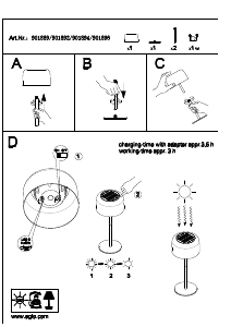 Handleiding Eglo 901889 Lamp