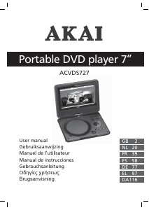 Brugsanvisning Akai ACVDS727 DVD afspiller