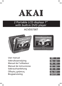 Mode d’emploi Akai ACVDS736T Lecteur DVD