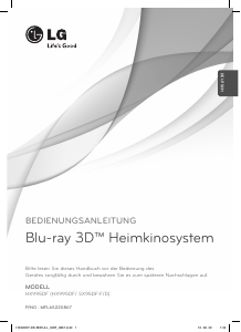 Bedienungsanleitung LG HX995DF Heimkinosystem