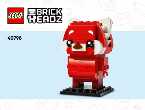 Manuál Lego set 40798 Brickheadz Panda červená Mei