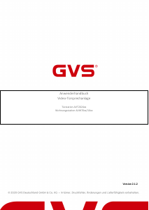 Bedienungsanleitung GVS AVT2024-R1B Türsprechanlage