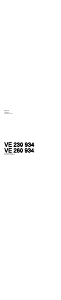 사용 설명서 가게나우 VE260934 레인지