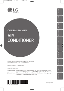 Manual LG ARNU24GB4G4 Air Conditioner