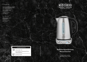 Bedienungsanleitung Meisterkoch WK-1712 TW Wasserkocher