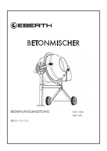 Handleiding Eberth CM1-65L Cementmixer