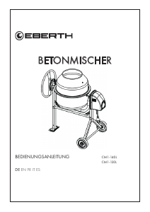Mode d’emploi Eberth CM1-120 Mélangeur à ciment