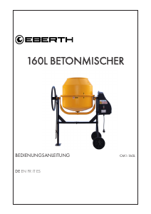 Manual de uso Eberth CM5-160 Mezclador de cemento