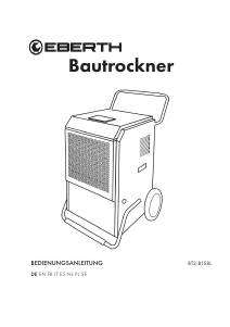 Mode d’emploi Eberth BT3-B158L Déshumidificateur