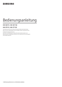 Bedienungsanleitung Samsung HW-S701D Heimkinosystem