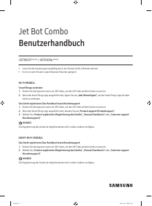 Bedienungsanleitung Samsung VR7MD97714G Jet Bot Combo Staubsauger