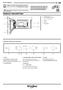 Manual Whirlpool WMN461BX Cuptor cu microunde