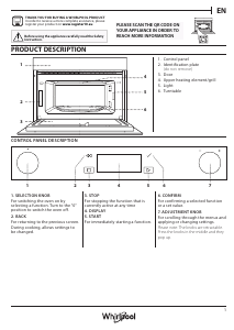 Návod Whirlpool WMD7O4TSG Mikrovlnná rúra