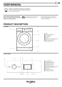 Käyttöohje Whirlpool FFWDB 964489 WV EE Kuivaava pesukone