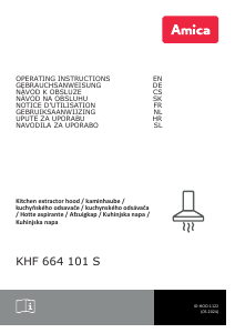 Návod Amica KHF 664 101 S Digestor