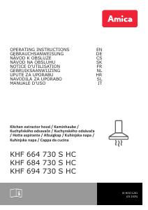 Návod Amica KHF 684 730 S HC Digestor