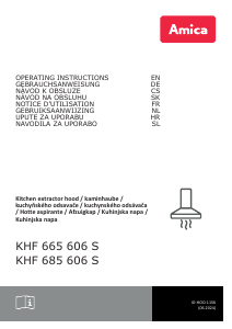 Bedienungsanleitung Amica KHF 685 606 S Dunstabzugshaube